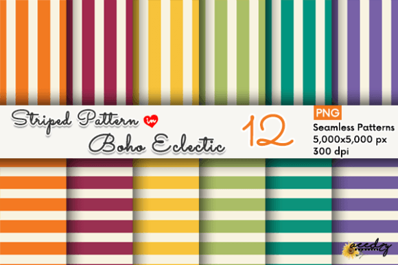 Download Striped Pattern in Boho Eclectic - Striped pattern Collection