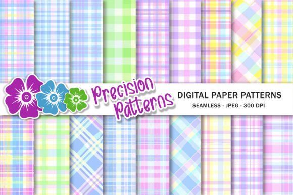 Download Pastel Gingham Seamless Patterns - Pastel gingham Collection