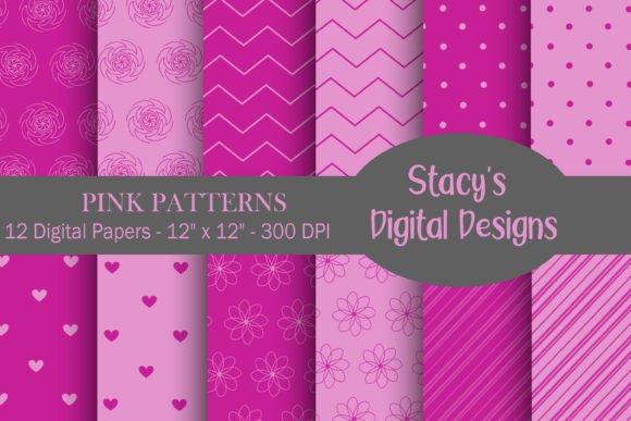 Download Pink Digital Papers - Pink Patterns - Pink patterns Collection