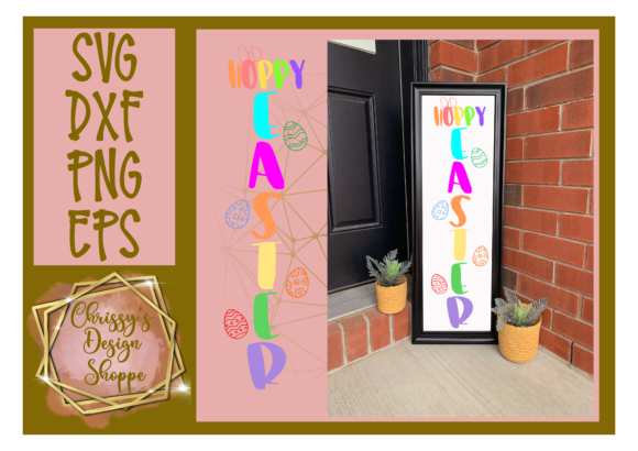 Download Hoppy Easter Vertical Sign Design - Vertical Collection
