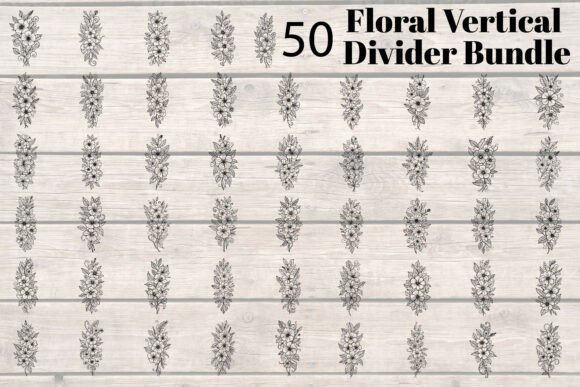Download Floral Vertical Divider Bundle - Vertical Collection