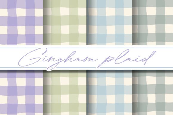 Download Soft Pastel Gingham Patterns - Pastel gingham Collection