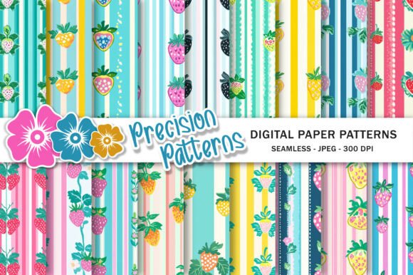 Download Strawberry Striped Pattern - Striped pattern Collection